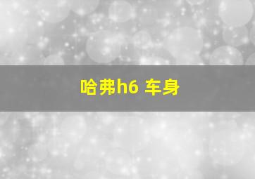 哈弗h6 车身